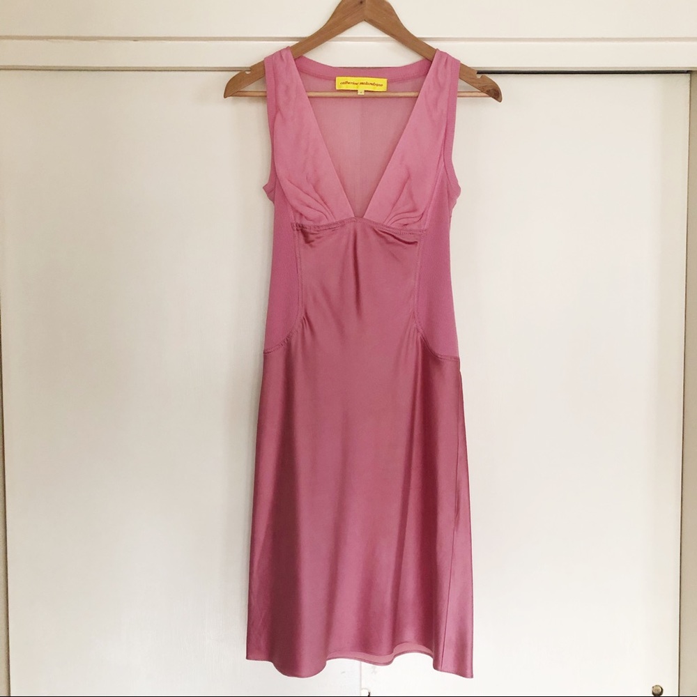 Size 4 Rose Silk Catherine Malandrino Dress